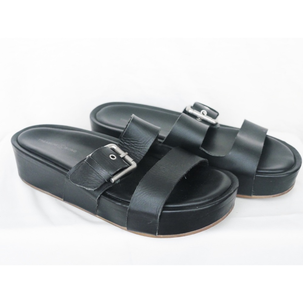 Treasure & Bond platform double buckle sandal